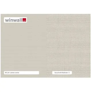 winwall Duschrückwand Duschrückwände ALU-Verbundplatte Dekor: Leinen Creme, (1-tlg), Wandverkleidung aus Alu weiß 19 cm x 27 cm