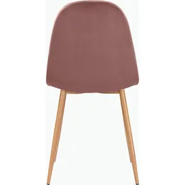 LEONIQUE Esszimmerstuhl LEONIQUE "Eadwine, TOPSELLER Stuhl, Küchenstuhl, 4-Fuß Stuhl, OTTOs Choice", rosa (altrosa), B:44cm H:87cm T:52cm, Polyester, Stühle, Esszimmerstuhl, Polsterstuhl mit Metallgestell, im 1er. 2er und 4er Set erhältlich