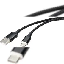 Renkforce USB-A auf USB-C 1 m Schwarz