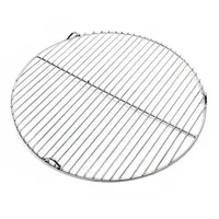 Wiltec Edelstahl Grillrost rund 44,5 cm rostfrei für Holzkohlegrill,