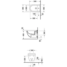 Duravit Starck 3 Wand-Bidet 2230150000