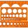 Standardgraph Zeichenschablone Kreisschablone Ø 1-36 mm 25 Kreise