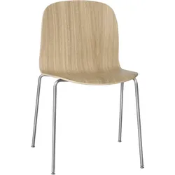 Muuto Visu Chair, tube base, eiche natur / chrome