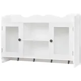 vidaXL Hängeschrank MDF Weiß