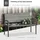 Outsunny Gartenbank 122 x 60 x 85 cm Grau