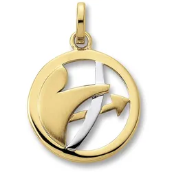 Sternzeichen-Anhänger ONE ELEMENT "Schütze Sternzeichen Anhänger aus 333 Gelbgold", gold, Schmuckanhänger, Damen, Schütze, Gelbgold 333, Damen Gold Schmuck Schütze