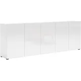 INOSIGN »Mister«, Kommode, komplett Hochglanz lackiert, Breite (B/H): 225/80 cm, weiß