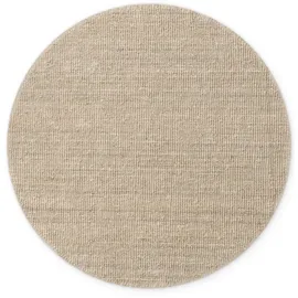 HANSE HOME Juteteppich für Wohnzimmer, Schlafzimmer, Esszimmer – Naturweiß Ivory, Ø 200cm