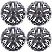 NRM Perfecto Graphite Radkappen 16 Zoll für Stahlfelgen | 16“ Radzierblenden 4er Set