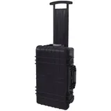 deluke Universalkoffer mit Schaumstoffeinlage 56x35x23cm schwarz