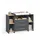 livinity® Wickelkommode Torino Anthrazit/Goldkraft Eiche mit 3 Schubladen