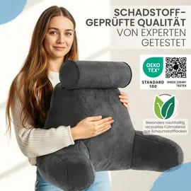 aktivshop Rückenkissen 50 x 76 x 46 cm Grau