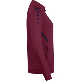 Jako Damen Polyesterjacke Challenge, Maroon/Marine, 42