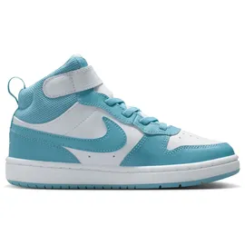 Nike Court Borough Mid 2 Kinder Weiß/Denim Turq 27,5