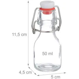 Relaxdays Kleine Flaschen 50 ml 20 St.