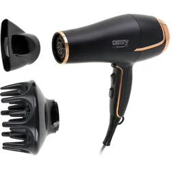 Camry CR2255 Professioneller Haartrockner 3 Temperaturstufen, 2 Geschwindigkeitsstufen, Cool Shot, Diffusor, Schwarz