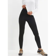 bonprix Thermoleggings Skinny Fit Schwarz 52/54