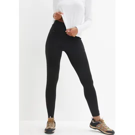 bonprix Thermoleggings Skinny Fit Schwarz 52/54