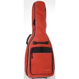 Gewa Gitarren Gig Bag Economy 12mm für Konzertgitarre 1/2 rot (reißfest und wassergeschützt, 12mm Polsterung, Luxus Rucksackgurte, großes Zubehörfach) 212122