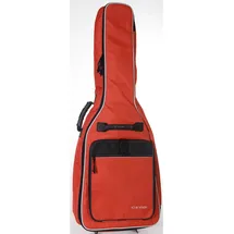 Gewa Gitarren Gig Bag Economy 12mm für Konzertgitarre 1/2 rot (reißfest und wassergeschützt, 12mm Polsterung, Luxus Rucksackgurte, großes Zubehörfach) 212122