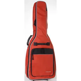 Gewa Gitarren Gig Bag Economy 12mm für Konzertgitarre 1/2 rot (reißfest und wassergeschützt, 12mm Polsterung, Luxus Rucksackgurte, großes Zubehörfach) 212122