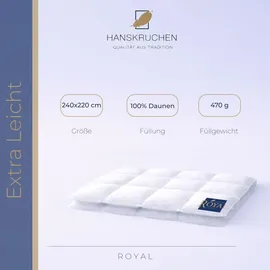 HANSKRUCHEN Royal (470 g, Daune, 240 x 220 cm