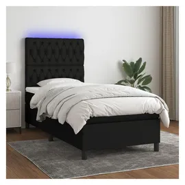 vidaXL Boxspringbett 100 x 200 cm Schwarz