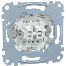 Merten Serienschalter-Einsatz, 1-polig - 10AX, AC 250V MEG3115-0000
