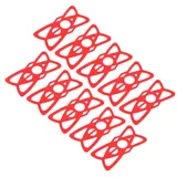 10er-packung Handyhalterungen Für Fahrräder/motorräder Mit Silikonkabel, Lenkerhalterung, Rot.