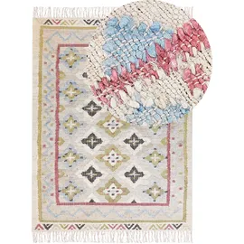 Beliani Teppich mehrfarbig 140 x 200 cm orientalisches Muster Kurzflor TERKOS Bunt