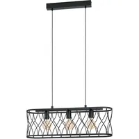 EGLO Giltspur 3-flg. 18 cm oval schwarz