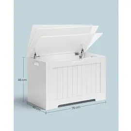 VASAGLE Sitztruhe LHS11WTV1 weiß Holz 76,0 cm