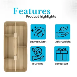 Intirilife Make Up Organizer Badorganizer Khaki