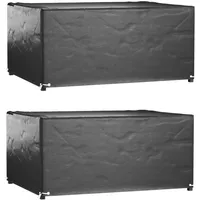 VidaXL Gartenmöbel-Abdeckungen 2 Stk. 8 Ösen 160x120x75 cm Rechteckig