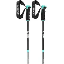 Leki Alpino Leki Neolite Airfoil Stöcke - Gunmetal / Black / Light Turquoise - 125