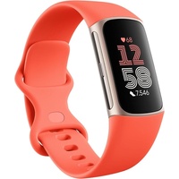 fitbit by Google Smartwatch Damen & Herren Charge 6 by Google, Fitness-Tracker mit GPS Smartwatch (3,4 cm/1,34 Zoll) 7 Tage Akku, 40+ Trainingsmodi)