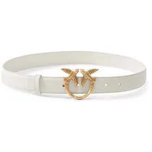 PINKO Gürtel Love Berry H3 Belt W90 White - Antique Gold