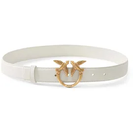 PINKO Gürtel Love Berry H3 Belt W90 White - Antique Gold