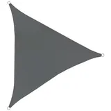 Svita Sonnensegel dreieckig 160g/m2 Uv50+ Sonnenschutz Dunkelgrau 3x3x3m