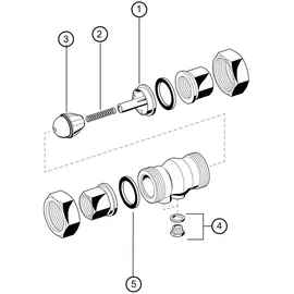 RESIDEO Rückflussverhinderer Rv281 Messing A, 3/4 '