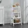 [en.casa] Leiterregal Himare 90x43x32 cm, mit 4 Fächern Weiß,