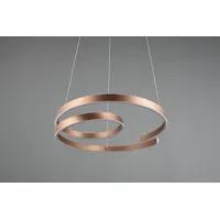 Trio Leuchten LED Pendelleuchte »MARNIE, spiralförmige LED Hängelampe indirektes Licht warmweiß 3000K«, 1 flammig, Leuchtmittel LED-Board LED fest integriert, 8000 Lumen höhenverstellbar 3 Stufen dimmbar Hängeleuchte Esszimmer,