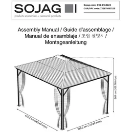 Sojag Ventura 2,96 x 4,23 m basaltgrau