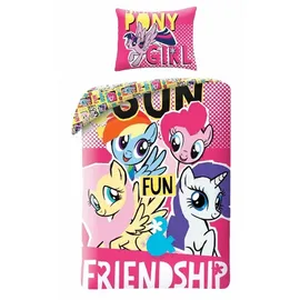 Halantex SP. z.o.o. My Little Pony mehrfarbig 140 x 200 cm + 70 x 90 cm