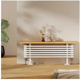 EMKE Heizkörper Horizontal mit Praktischer Heizabdeckung Weiß 120x48cm 808W