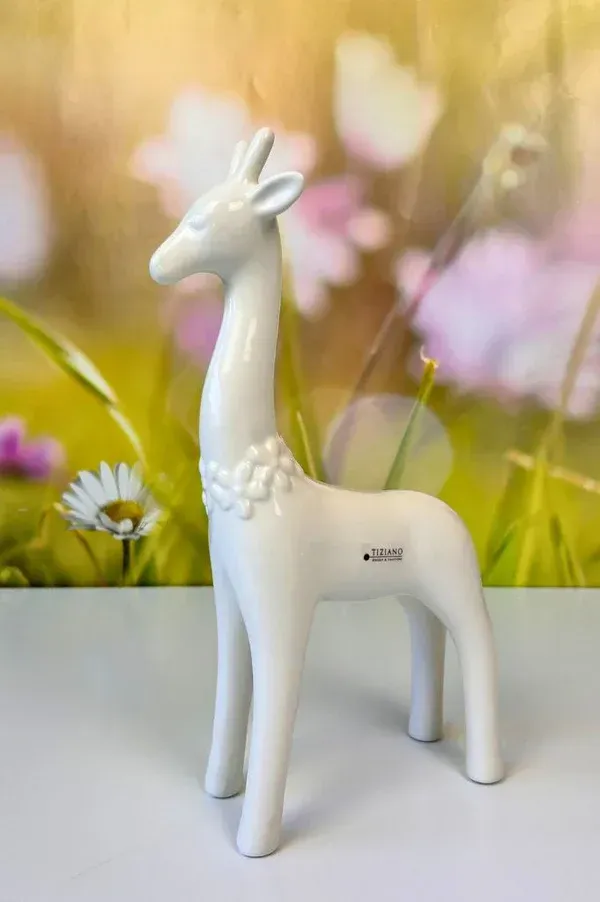 Deko Giraffe Giulia cremeweiß 35cm