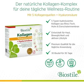Biostile Collagen Powder Blend mit Hyaluronsäure Beutel 30 St.