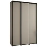 möbel kryspol Schwebetürenschrank Dakota 160 x 235,2 x 45 cm Schwarz