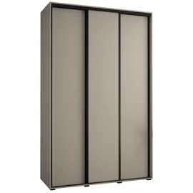 möbel kryspol Schwebetürenschrank Dakota 160 x 235,2 x 45 cm Schwarz