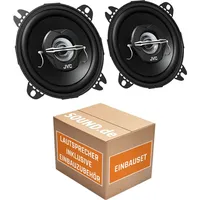 JUST SOUND best choice for caraudio JVC CS-J420-10cm Koaxe - Einbauset passend für Peugeot 206 CC Heck - justSOUND